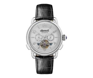 Ingersoll I00903B The New England Automatic Black Leather Strap Watch - W4997