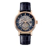 Ingersoll I05808 The Charles Automatic Blue Leather Strap Watch - W4984