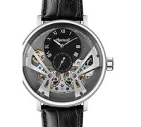 Ingersoll The Tennessee Mens 45mm Automatic Watch with Grey Dial and Black Leather Strap I13103