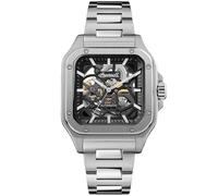 Ingersoll The Ollie Mens 42mm Automatic Watch with Skeleton Dial and Silver Stainless Steel Bracelet Strap