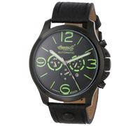 Ingersoll in 1503 BKGR - Watch, Black Leather Strap, Black/White, Strip