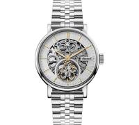 Ingersoll 1892 The Charles Mens 44mm Automatic Watch with Silver Skeleton Dial and Silver Stainless Steel Bracelet I05803B