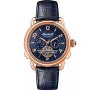 Ingersoll Men's The New England Automatic Watch with Blue Dial and Blue Leather Strap I00902B