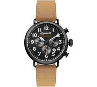 Ingersoll Men's Quartz Watch with Blue Dial Analogue Display and Brown Leather Strap I03502