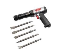 Ingersoll Rand Air Hammer Kit 135MAXK, Heavy Duty Pneumatic Hammer with 2600 BPM, 76 mm Stroke, 3/4" Bore Diameter, Incl. 5-Pieces Chisel Set