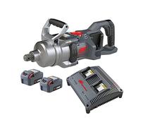 Ingersoll-Rand Battery Impact Wrench W9491-K2E-EU, 1" 20V Cordless Impact Wrench with Short Anvil, Spanner Set, 2 x 5.0 Ah Batteries & Dual Charger
