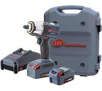 Ingersoll-Rand Cordless Impact Wrench W5153-K22B-EU, 1/2 Inch 20V, 2X BL2022 Li-Ion Batteries 5.0 Ah and Charger Kit (UK Plug) in 1 Carrying Case