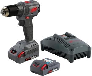 Ingersoll Rand D3141-K22-EU Cordless Compact Drill Driver 20V Brushless Motor with 50 Nm Torque, Metal Keyless Chuck, 2-Speed Setting,Ergonomic Design