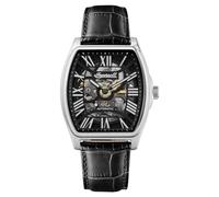 Ingersoll The California Mens 39mm Automatic Watch with Skeleton Dial and Black Leather Strap