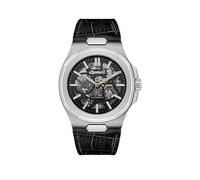Ingersoll The Catalina Automatic Mens Watch with Black Dial and Black Leather Strap, Black, Men Black