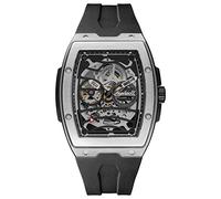 Ingersoll 1892 The Challenger Mens 45mm Automatic Watch with Black/Silver Dial and Black PU Plastic Strap I12301