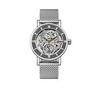 Ingersoll The Herald Automatic Watch with a Grey Dial and a Silver Stainless Steel Strap, Silver, Men Ilver