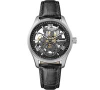 Ingersoll The Maverick Mens 48mm Automatic Watch with Black Dial and Black Leather Strap I17401