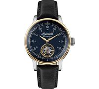 Ingersoll The Miles Mens Automatic Watch I08002 with a Navy Dial and a Black Genuine Leather Band