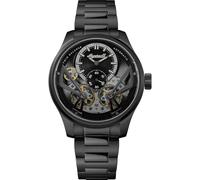 Ingersoll The Naismith Mens 46mm Automatic Watch with Black Dial and IP Gun Stainless Steel Bracelet I16102