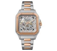 Ingersoll The Ollie Mens 42mm Automatic Watch with Skeleton Dial and Two Tone Silver/Rose Gold Bracelet Strap