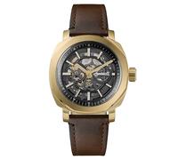 Ingersoll The Outrider Mens 44mm Automatic Watch with Black Dial and Brown Leather Strap