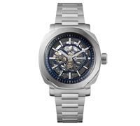 Ingersoll Men's Automatic Watch The Outrider 44mm Blue Skeleton Dial Stainless Steel Bracelet