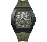 Ingersoll The Play Mens 50mm Automatic Watch with Green Skeleton Dial and Green PU Strap I15303