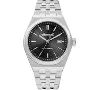 Ingersoll The Rider Mens 51mm Automatic Watch with Black Dial and Silver Stainless Steel Bracelet I16801
