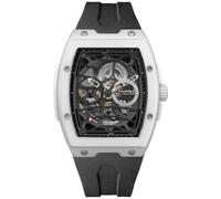 Ingersoll The Rim Automatic Mens Watch with Black Skeleton Dial and Black PU Strap - I16202