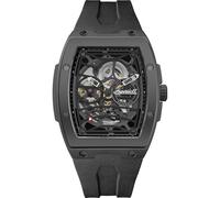 Ingersoll The Rim Mens 42mm Automatic Watch with Black Skeleton Dial and Black PU Strap I16201