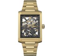 Ingersoll The Spur Mens 47mm Analogue Watch with Black Skeleton Dial and Gold Stainless Steel Bracelet I17002