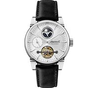Ingersoll The Swing Mens 45mm Automatic Watch with White Open Heart Dial and Black Genuine Leather Strap I07504