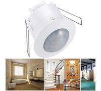 INGHU Infrared Motion Sensor PIR Switch, 360 Degree Ceiling Recessed PIR Switch, 8M Motion Detector Light for Exhaust Fans, Solenoid Valves