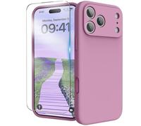 INGIDO for iPhone 17 Pro Case, Liquid Silicone Cover with Camera Protection Anti-Scratch Soft Microfiber Lining Shockproof Protective Phone Case for iPhone 17 Pro 6.3", Lilac Purple