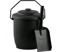 Inglenook Plastic Coal Bucket with lid & Black Shovel