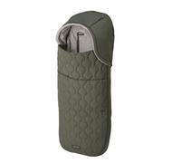 Inglesina 3 in 1 Thermal Footmuff with Warm Fleece Inner Lining Water-Resistant Quilted Exterior Removable Hood Compatible with 5-Point Belts, 44 x 92 cm, Olive Green