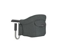 Inglesina Fast Folding Table Seat, Dark Grey (Charcoal Grey), Easy to Carry, Washable, Secure Attachment, Up to 15 kg, 35 x 27 x 42 cm