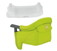 Inglesina Fast Table Chair - Lime + Fast Dining Tray - Portable Baby High Chair - for Babies & Toddlers up to 37 lbs - Fits Tables 0.8'' to 3.5'' Thick - Compact & Easy to Use - Travel Bag Included