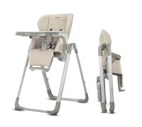 Inglesina My time Highchair, Butter - Adjustable High Chair for Babies & Toddlers, 4 Height & 3 Recline Settings, Collapsible, Tool-Free Assembly, BPA Free, Removable Tray for Easy Cleaning