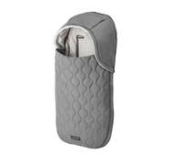 Inglesina Newborn 3-in-1 Thermal Footmuff for Carrycot and Car Seat, Warm Fleece Interior, Padded Water Resistant, Removable Hood, 40 x 76 cm, Uni Grey