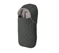 Inglesina Newborn 3-in-1 Thermal Footmuff for Carrycot and Car Seat, Warm Fleece Interior, Padded Water Resistant, Removable Hood, 40 x 76 cm, Graphite