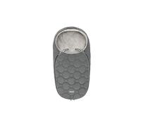 Inglesina Newborn Wintermuff in Stone Grey - Water & Stain Resistant Quilted Fabric, Thermal Seal, Reflective Details, Non-Slip Rear Insert, Double Zip Baby Footmuff for Strollers and Pushchairs