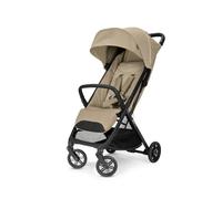 Inglesina Quid3 Stroller in Luna Beige - Compact & Lightweight with Airflow Regulation, UPF 50+, Integrated Shoulder Strap, Large Storage Basket, Articulated Bumper Bar for Parents