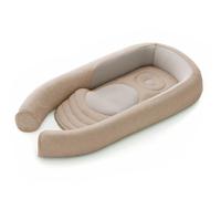 Inglesina Welcome Pod Baby Nest in Quiet Beige - Anti-Sinking Padding, Increased Breathability, Natural Fabrics, Spine Alignment - Baby Nest Pod for Newborns, Perfect for Travel Cots or Baby Beds