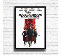 Inglorious Basterds 2009, Quentin Tarantino Movie Print Cult Cinema Film Poster, A4 and A3 Size Frame Options Available, Home, Pub, Café, Bar Decoration Wall Art Print (A4 Framed (Black))