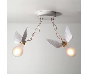 Ingo Maurer Lucellino Doppio ceiling light 2-bulb