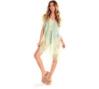 INGODI Women's Beachwear Dress Beach Cover Up Swimsuit Summer Bikini Swimwear Cover-up Pareo Beach Dress (Diana Green)