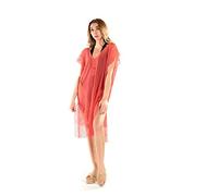 INGODI Women's Beachwear Dress Beach Cover Up Swimsuit Summer Bikini Swimwear Cover-up Pareo Beach Dress (Diana Coral)
