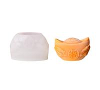 Ingot Shape Silicone Molds Making Mousses Cake Molds Decorating Baking Tool for Making Chocolate Fondant Dessert Gold Ingot Silicone Mold Dessert Mold for