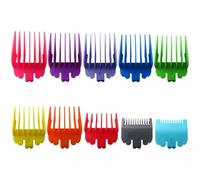 INGQI 10-Pack Multiple Colors Clipper Guards for Ba-BylissPRO Barberology FX870, FX890, FX825, and FX673 Clippers, for Ba-Byliss Clipper Guards - Cutting Lengths 1/16-1 inch Attachment Combs Set