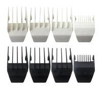 INGQI New Replacement for Professional Peanut Clipper Guards - 8-Piece Clipper Guides For Wahl Peanut, Trimmer Cutting Guides Set - Compatible for Peanut Blade, 4 Black + 4 White