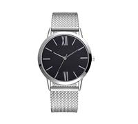 INGRAX Watches Digital Magnet Watches for Women Men Gold Silicone Strap Female Watches Big Round Dial Watch Black Casual Quartz Watch for Ladies Men