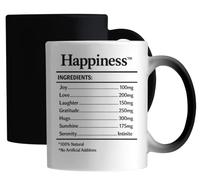 Ingredients for Genuine Happiness and Serenity Ceramic Magic Mug White