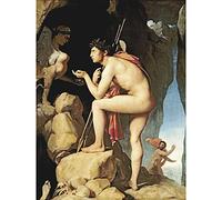 Ingres Oedipus Sphinx Greek Myth Painting Large Wall Art Print Canvas Premium Mural